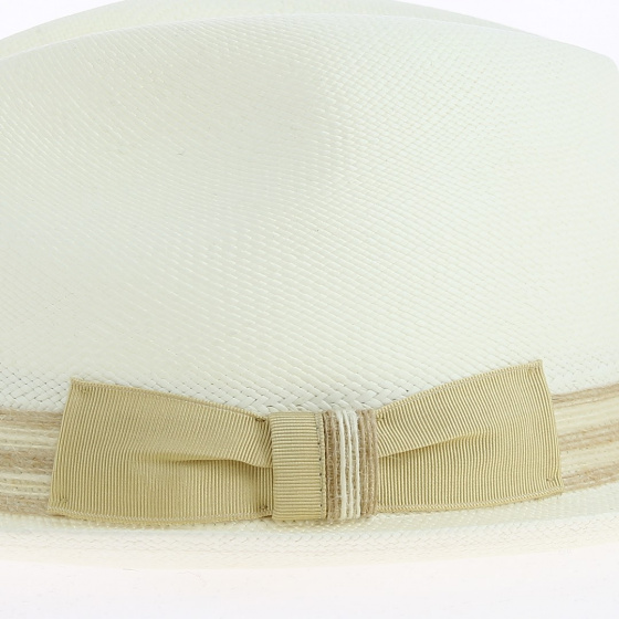 Chapeau Fedora Alusi Panama Blanc Traclet