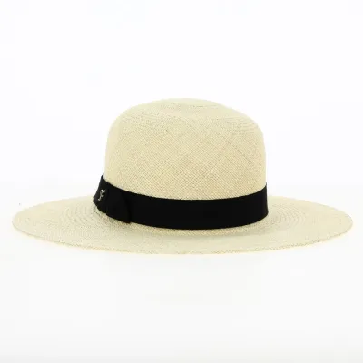 Lina Wide-Brimmed Natural Straw Hat - Flechet Reference: 18037 | Traclet Hat Shop