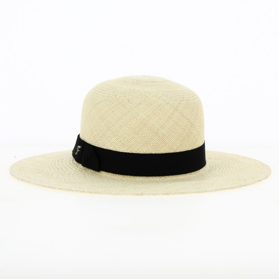 Lina Wide-Brimmed Natural Straw Hat - Flechet