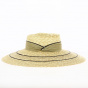 Natural Straw Leila Wide-Brimmed Hat - Flechet