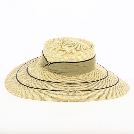 Natural Straw Leila Wide-Brimmed Hat - Flechet