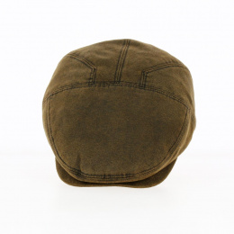 Casquette Plate Coton ciré Marron - Traclet