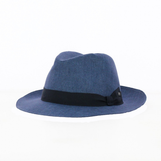 Chapeau Fedora Borsa Lin Bleu - Guerra 1855 Chapeau Fedora Borsa Lin Bleu - Guerra 1855