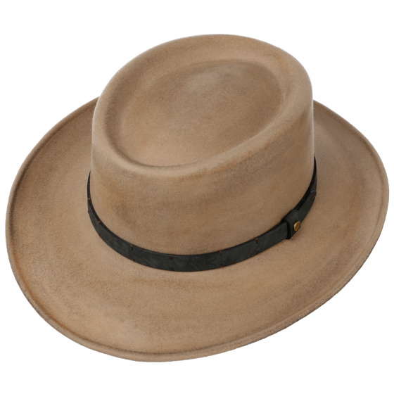 Chapeau Gambler VitaFelt Beige - Stetson