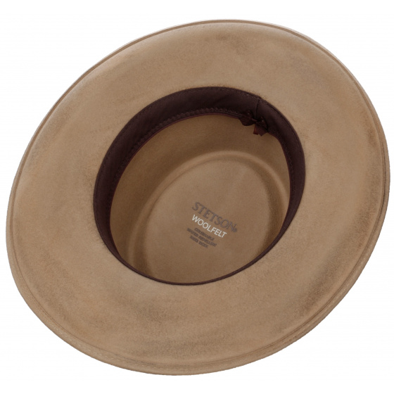 VitaFelt Gambler Hat Beige - Stetson