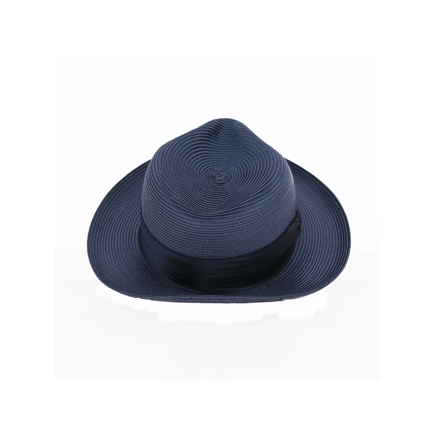 Blue Paper Straw Elegance Fedora Hat - Guerra 1855 ref 18045