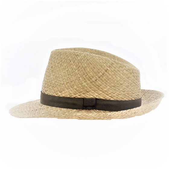 Chapeau Fedora Mickael Paille Raphia - Traclet Chapeau Fedora Mickael Paille Raphia - Traclet