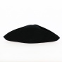 Large Black Wool Felt Tricorn Hat Unbordered - Traclet