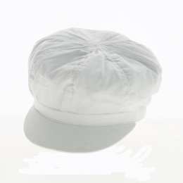 White Liberty Newsboy Cap - Traclet