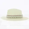 Natural Straw Fedora Hat - Fléchet Reference: 11994 | Traclet Hat Shop