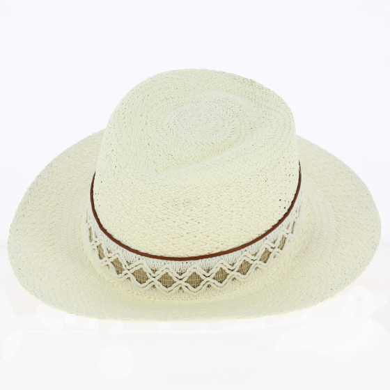 Natural Straw Fedora Hat - Fléchet