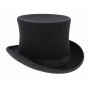 Wool Felt Top Hat Pea Coat - Traclet