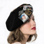 Black Wool Eridan Beret - Heritage by Laulhère
