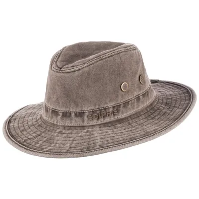 Sonora Brown Cotton Safari Hat - Scippis - Traclet