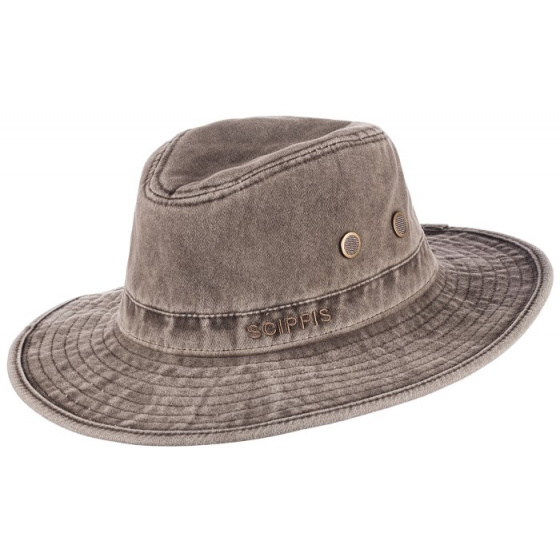 Sonora Brown Cotton Safari Hat - Scippis - Traclet