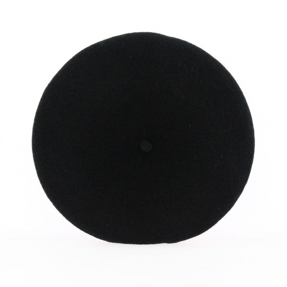 Béret Mini Iraty Cachemire Noir - Héritage par Laulhère