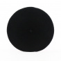 Black Wool Tartaro Beret - Heritage by Laulhère