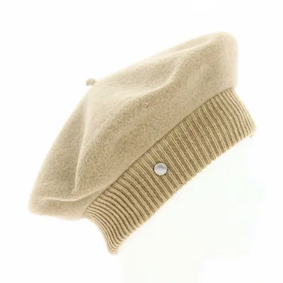 Parisienne Heritage Beret by Laulhère - Sand Reference: 18072 | Traclet Hat Shop