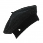 Parisienne Heritage Beret by Laulhere - Black Silver Lurex