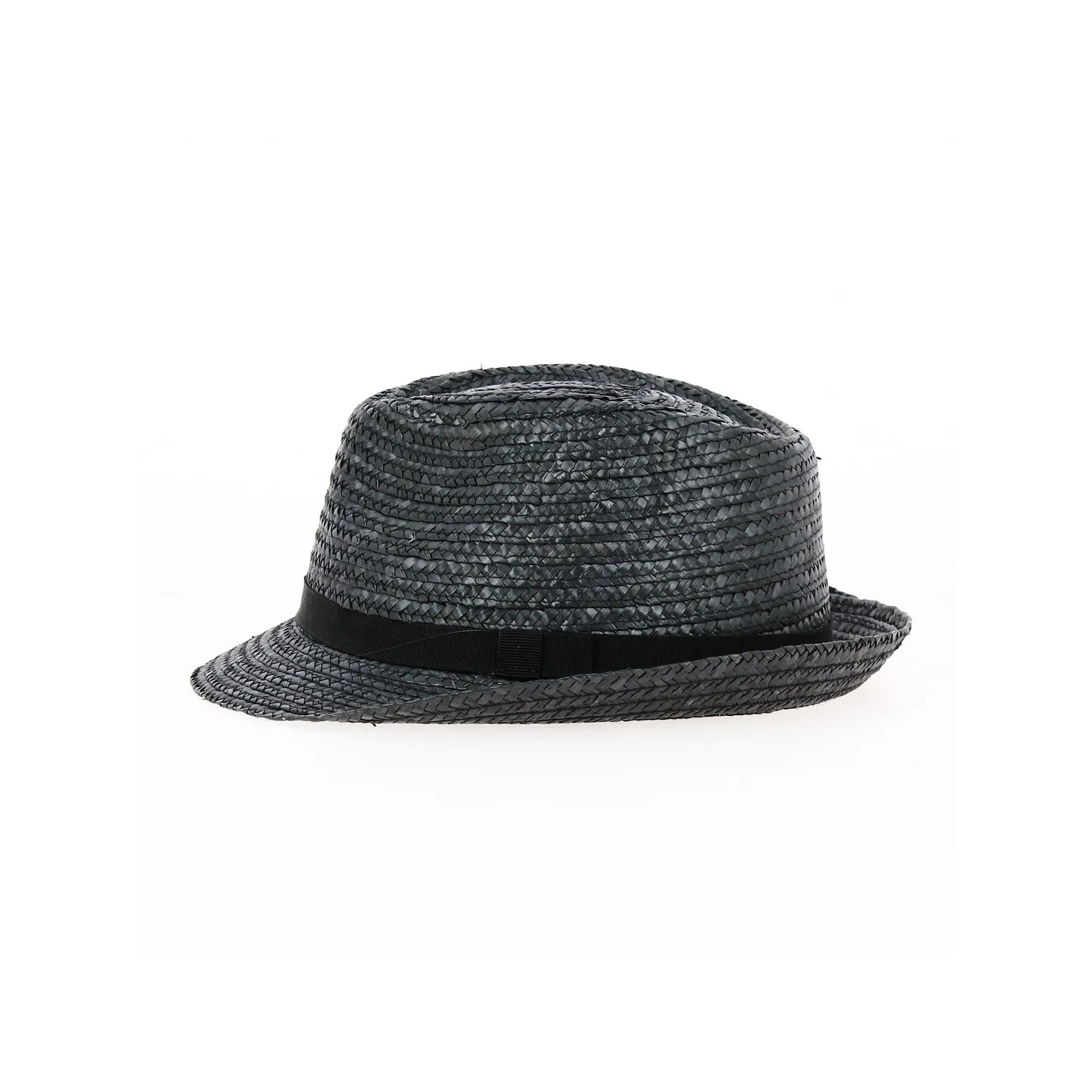 Chapeau Trilby Pachuca Paille Naturelle Noir - Traclet Reference : 5374 | Chapellerie Traclet