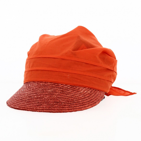 Alliance straw cap Coral - Seeberger