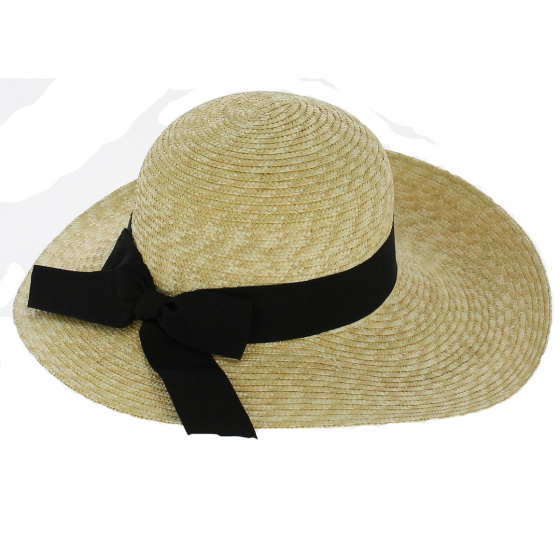 Alexandra Wide-Brimmed Straw Hat - Traclet
