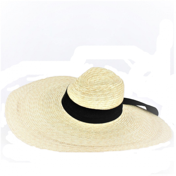 Esmée Wide Brim Natural Straw Hat - Traclet