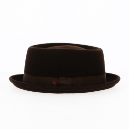 Chapeau Porkpie MY WAY Feutre Marron - TRACLET