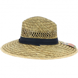 Traveller Hat Columbia Straw Ribbon Grey - Dorfman Pacific Co