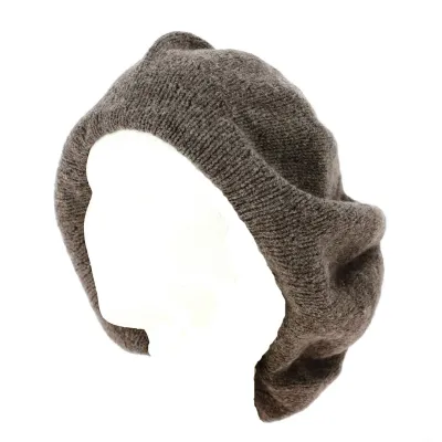 Irish Beret in Dove Grey Wool - Traclet