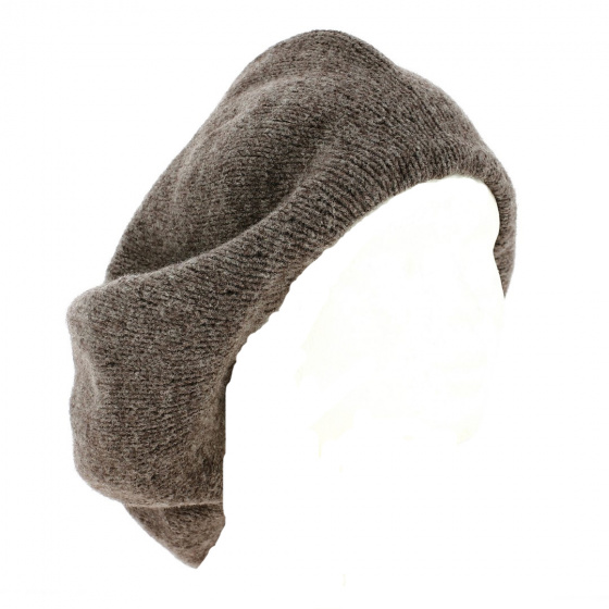 Irish Beret in Dove Grey Wool - Traclet