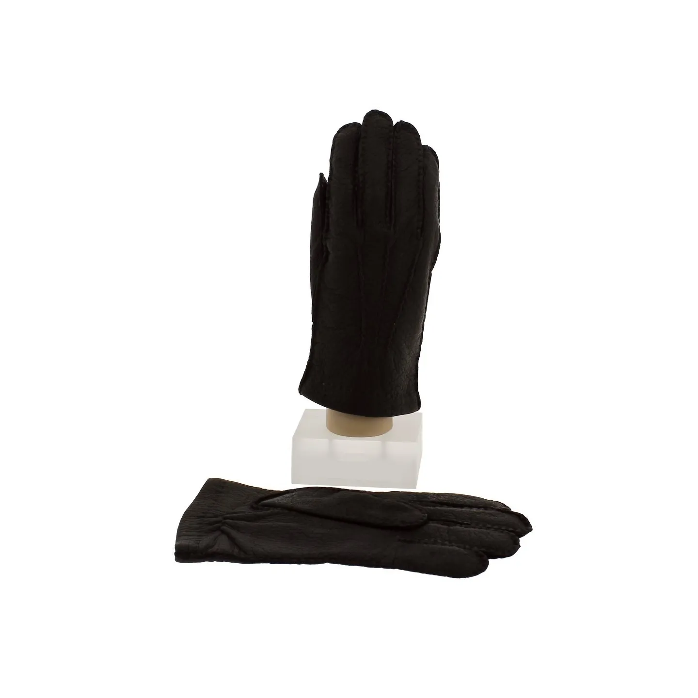 Gants Pécari Noir Non Doublé  - Traclet Reference : 18111| Chapellerie Traclet