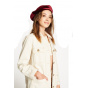 Audrey Beret Wine Red - BRIXTON