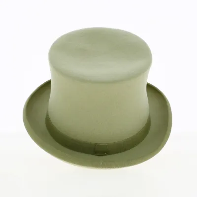 Chapeau Haut De Forme Vert amande - Traclet Reference : 5005 | Chapellerie Traclet