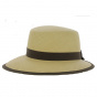 Panama Visor Brown Ribbon Cap - City Sport