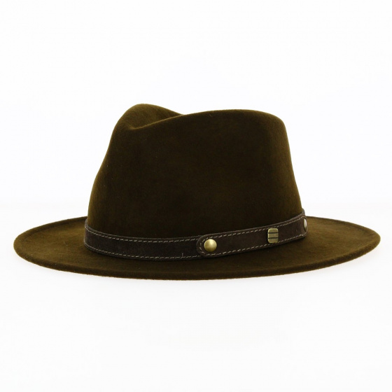 Chapeau Fedora Barico Feutre Laine Marron - Traclet Chapeau Fedora Barico Feutre Laine Marron - Traclet