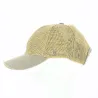 Baseball straw cap with cotton peak - Traclet