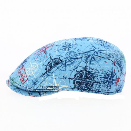 Casquette Bombée Aventurier Coton Bleu - Traclet