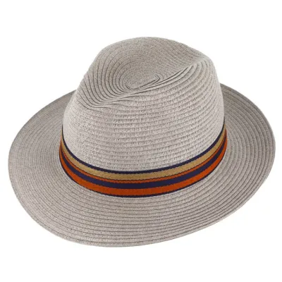 Chapeau Fédora Caprera Paille Papier Gris - Traclet