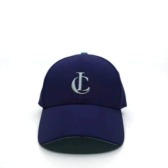 Navy Recycled Polyester Baseball Cap - Le chapoté