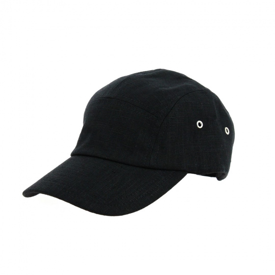 5 Panel Cap Tristel Cotton Black - Traclet