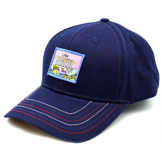 Baseball cap Brazil Navy Cotton - Woed
