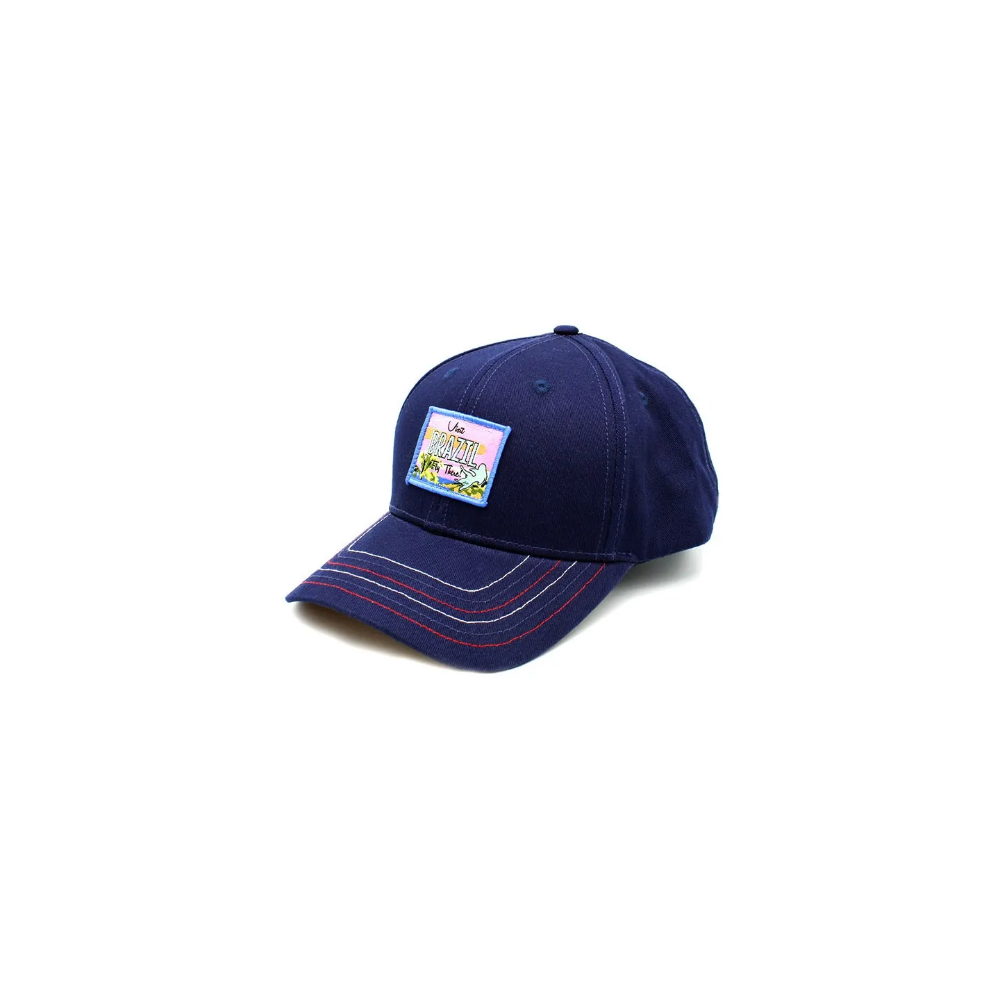 Casquette Baseball Brazil Marine Coton - Woed