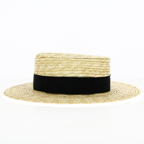 Matador Natural Straw Boater Hat - Traclet