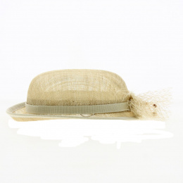 Nina Beige Ceremonial Fascinator - Traclet