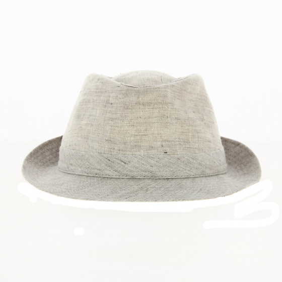 Chapeau Trilby Pergole Lin Beige - Traclet