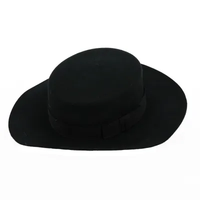 Chapeau Feutre Laine Noir - Reference : 11018 | Chapellerie Traclet