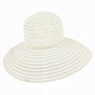 Transparent Beige Wide-Brimmed Hat - Traclet