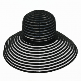 Black Transparent Floppy Hat - Traclet