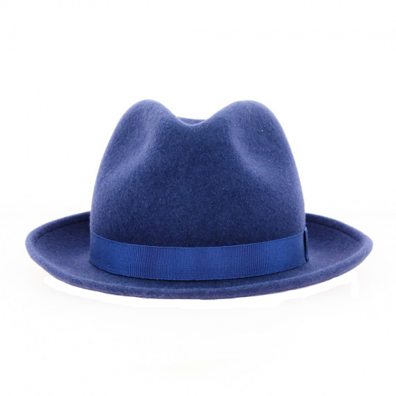 Chapeau Trilby Laine Bleu roi - Traclet Chapeau Trilby Laine Bleu roi - Traclet